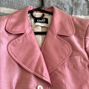 D&G Silk Women's Blazer in Vibrant Pink